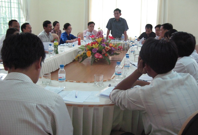 Họp trưởng đoàn Liên hoan văn hóa các dân tộc thiểu số tỉnh Bình Phước lần II, năm 2011