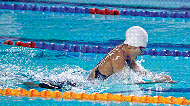Đội tuyển bơi tỉnh Bình Phước vượt chỉ tiêu