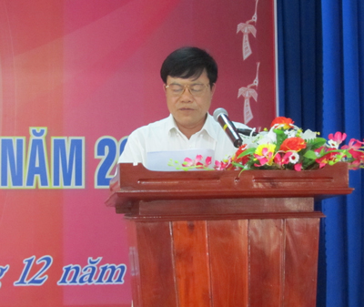 Ông Lê Văn Quang - PGĐ Sở VH,TT&DL phát biểu tại Hội thi