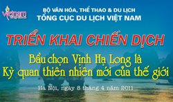 TCDL đẩy mạnh cuộc vận động bầu chọn cho Vịnh Hạ Long trong giai đoạn “nước rút”