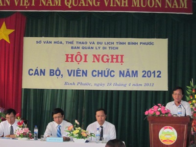 Ông Nguyễn Quang Toản - GĐ Sở phát biểu tại Hội nghị