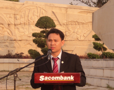 Ông Nguyễn Huy Phong - PCT Tỉnh phát biểu khai mạc Hội thao