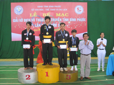 Giải vô địch Võ thuật cổ truyền tỉnh Bình Phước lần thứ X, năm 2012 thành công tốt đẹp