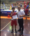 Võ sỹ Huỳnh Đoàn Tuấn Thành HCV 44kg tại giải Vô địch Boxing trẻ toàn quốc