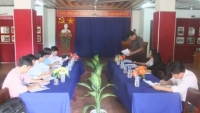 Đ/c Lê Văn Quang – Phó Giám đốc Sở VH,TT&DL họp trao quyết định chỉ định thực hiện chương trình của Giám đốc Sở cho Bảo tàng tỉnh